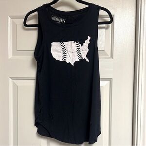 EUC Women’s Baseballism Navy Tank, Size Small